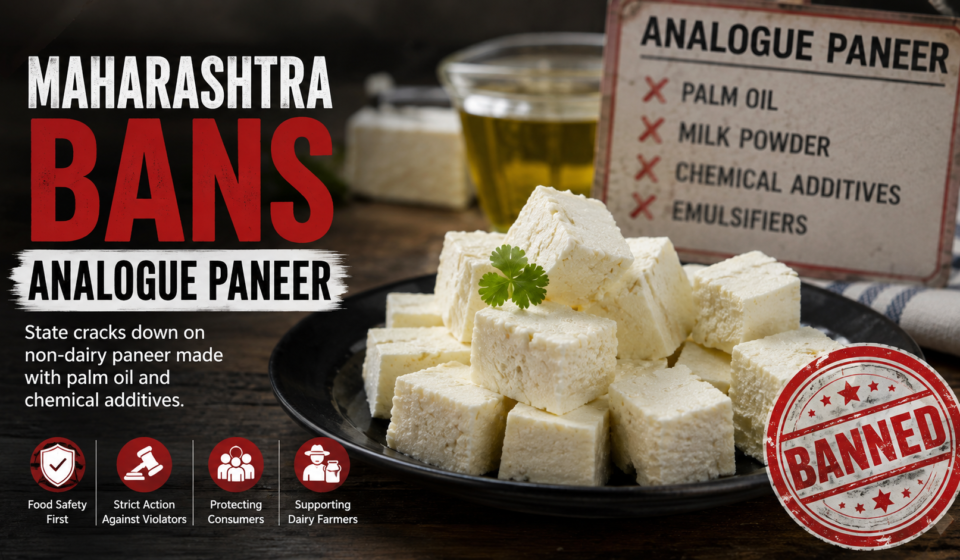 Maharashtra's ban on analogue paneer highlights India's growing fight against fake paneer, food adulteration, and unsafe dairy products. Read the full analysis.